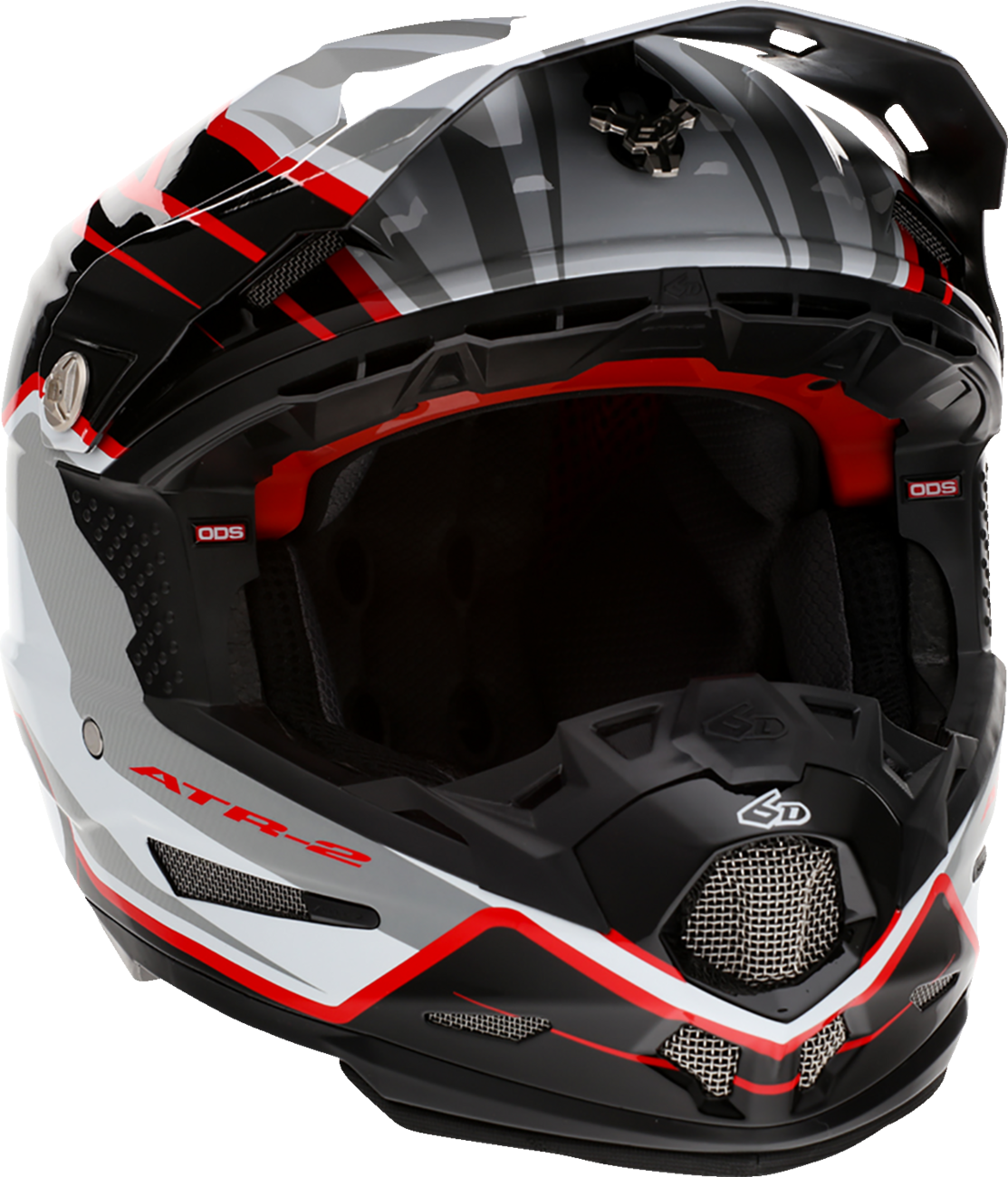 6D ATR-2 Helmet - Phase - White/Red image 0