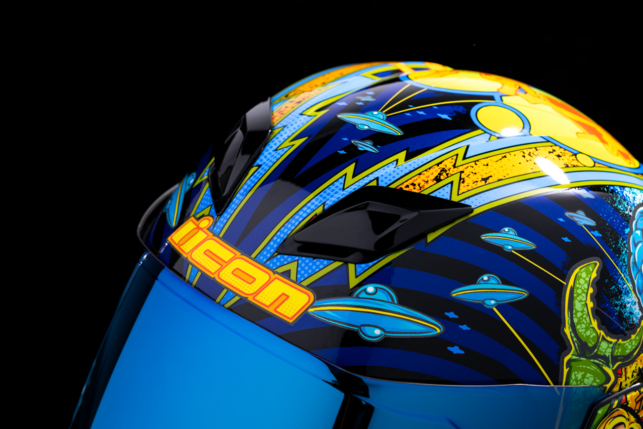 ICON Airflite Helmet - Bugoid Blitz - Blue image 6