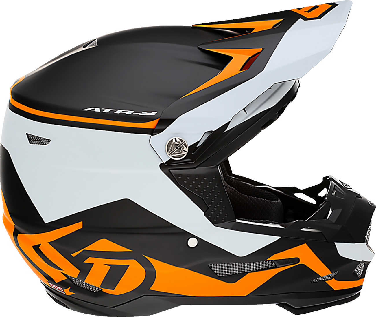 6D ATR-2 Helmet Drive Neon Orange image 4