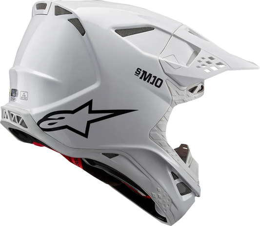 AlpineStars Supertech M10 Helmet - Solid - MIPS® - Gloss White image 1