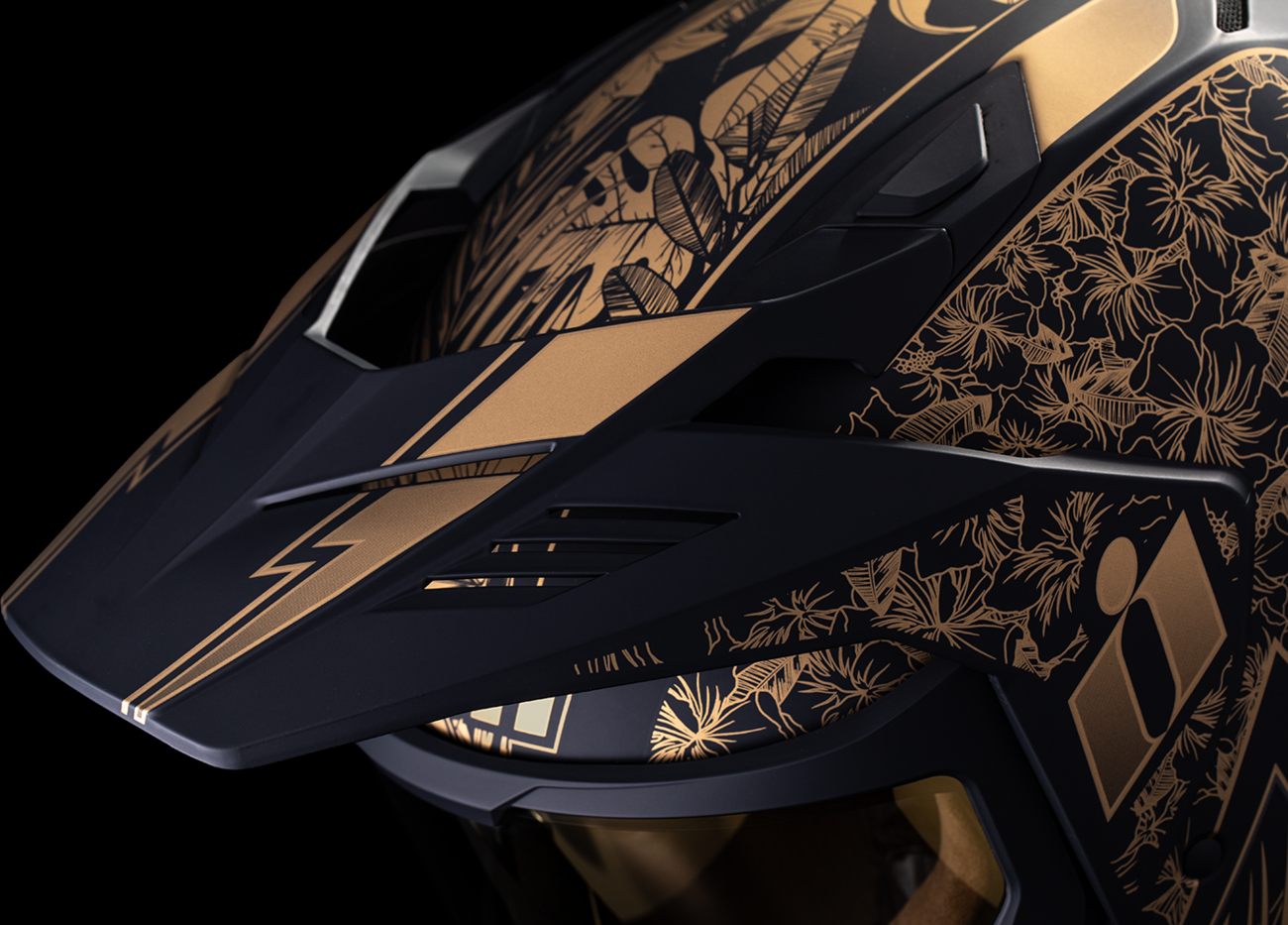 ICON Elsinore™ Kaonohi Black/Gold Helmet image 12