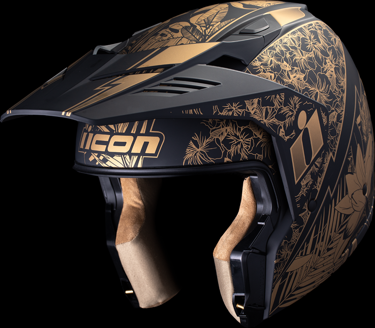 ICON Elsinore™ Kaonohi Black/Gold Helmet image 7