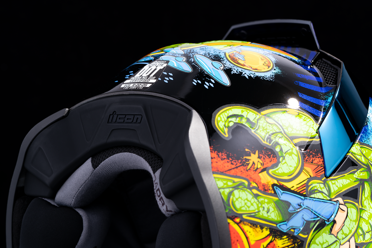 ICON Airflite Helmet - Bugoid Blitz - Blue image 12