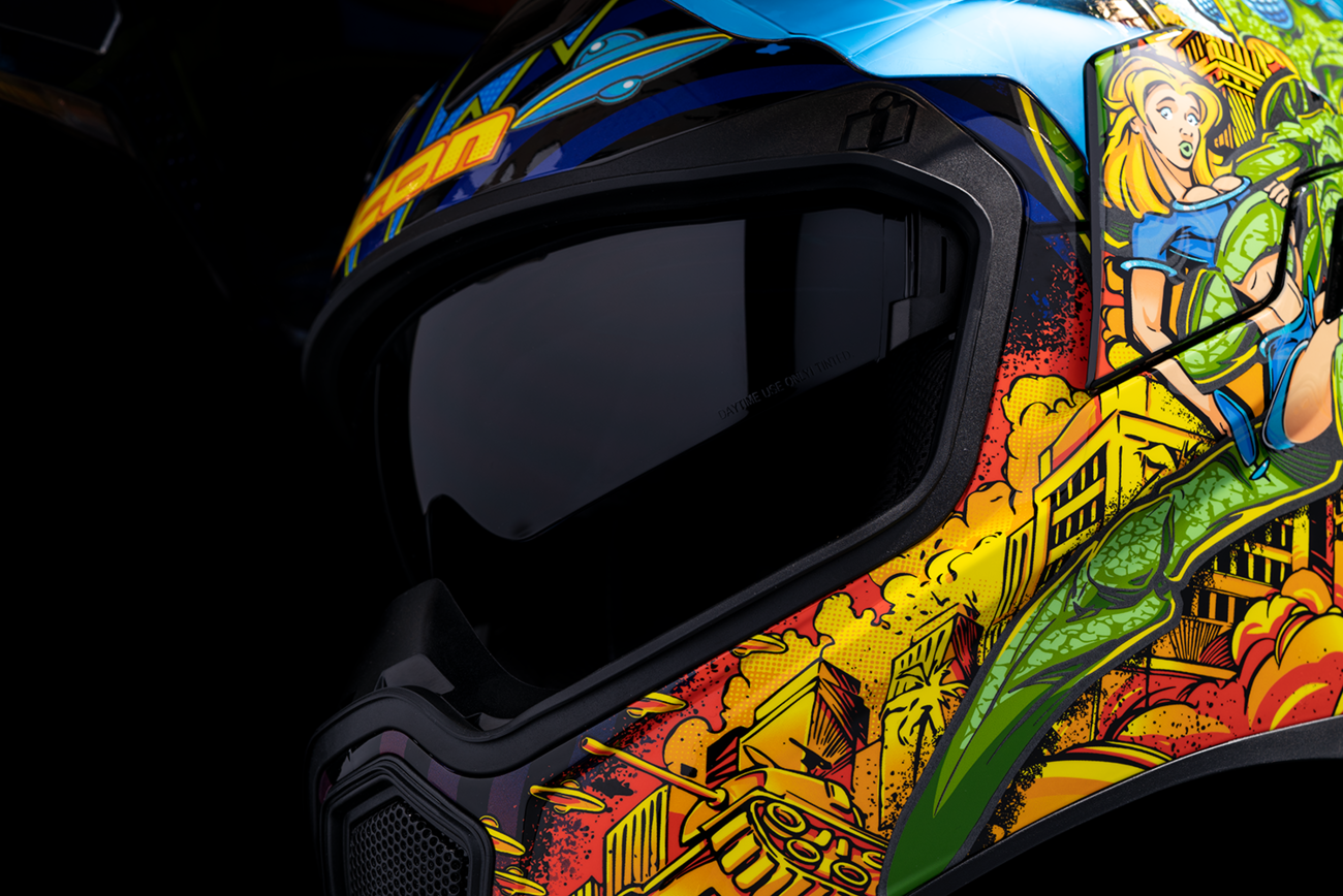 ICON Airflite Helmet - Bugoid Blitz - Blue image 4