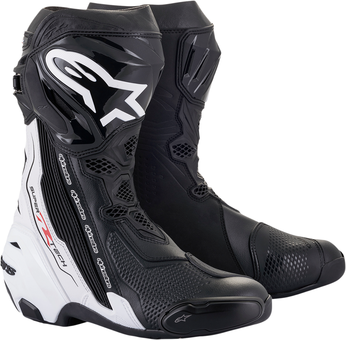 Alpine Stars Supertech R Boots - Black/White image 0