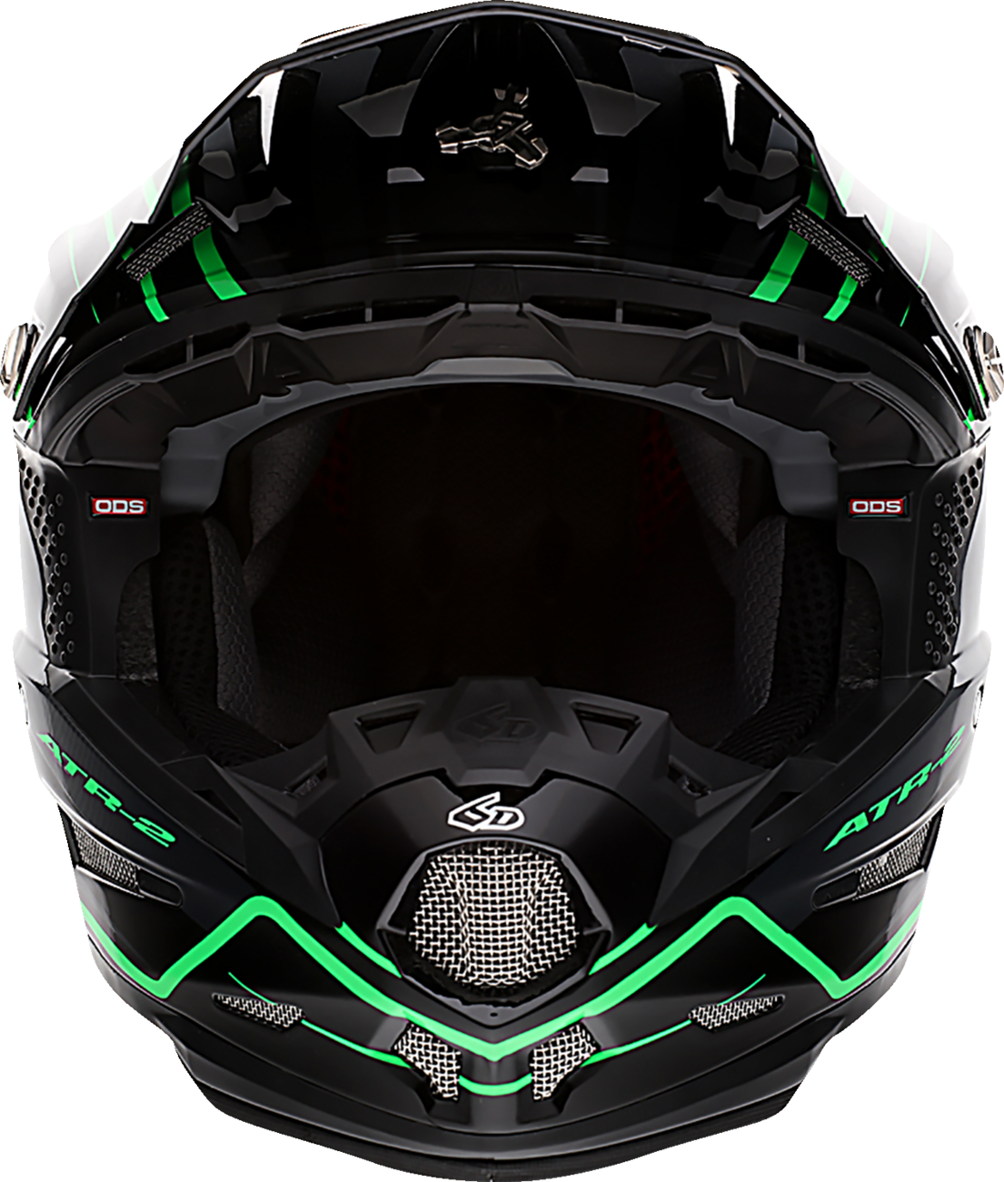 6D ATR-2 Helmet - Phase - Black/Green image 4