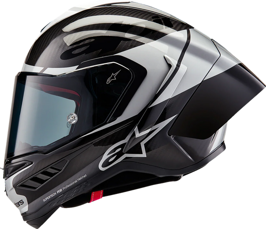 AlpineStars Supertech R10 Helmet - Element - Carbon/Silver/Black image 1