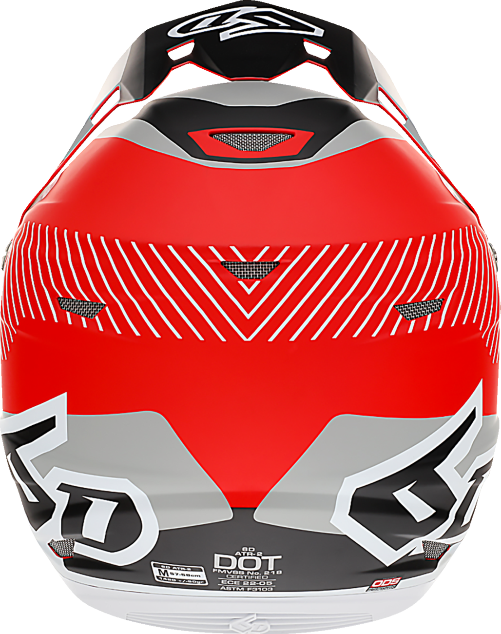 6D ATR-2 Helmet - Fusion - Red image 2