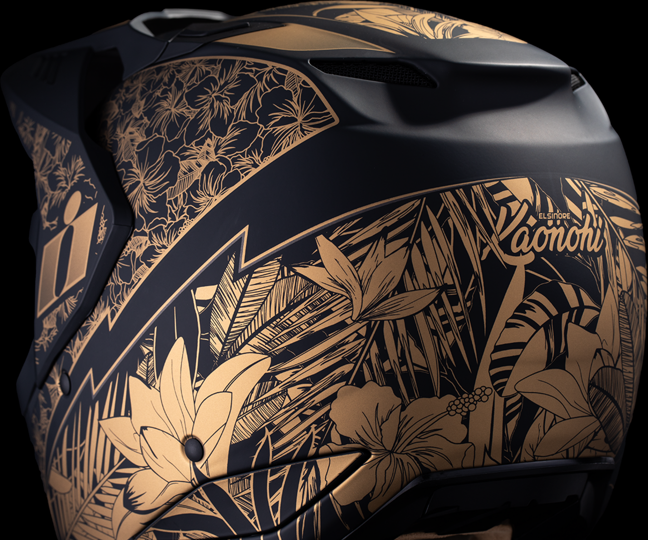 ICON Elsinore™ Kaonohi Black/Gold Helmet image 6