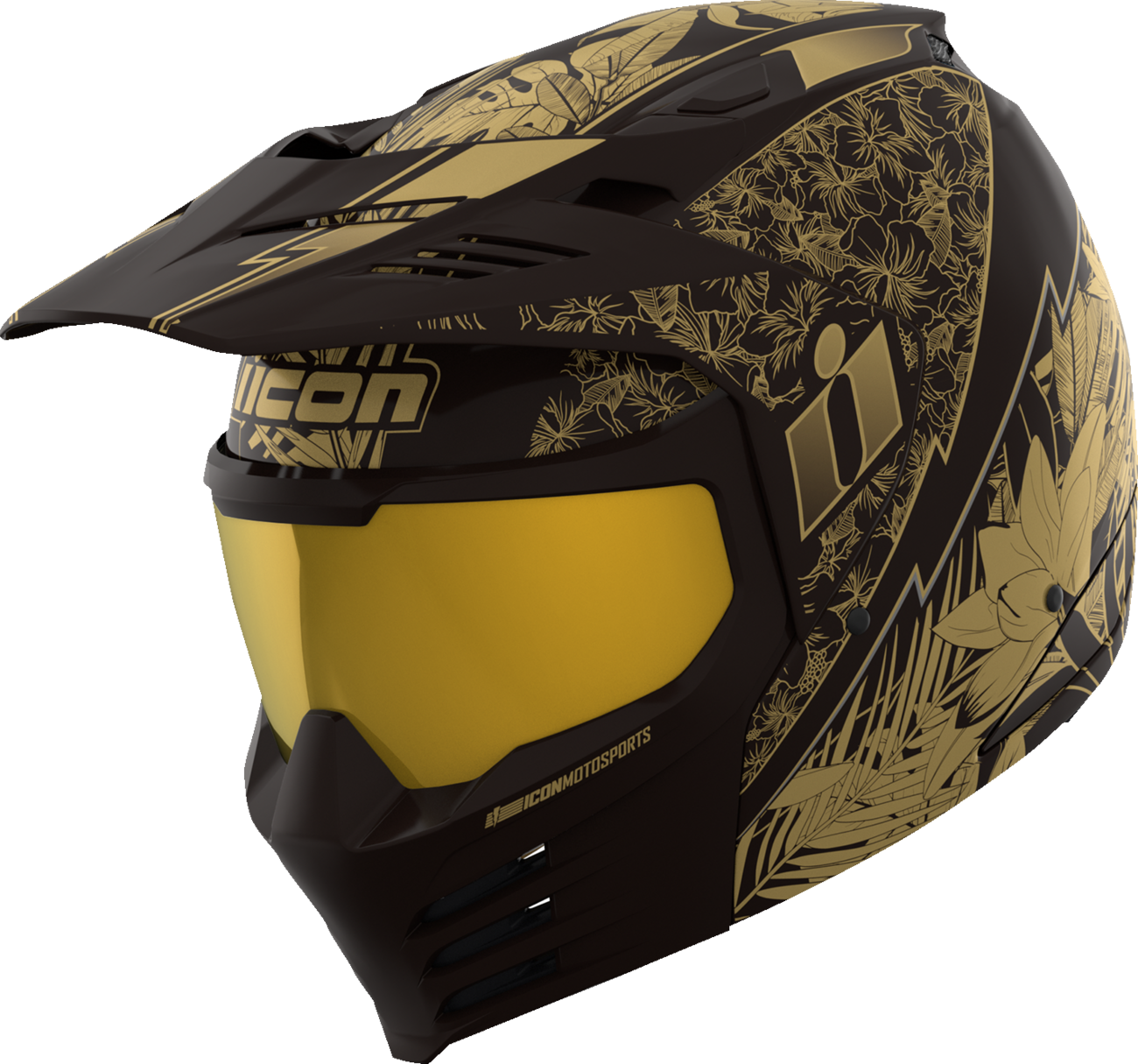 ICON Elsinore™ Kaonohi Black/Gold Helmet image 0