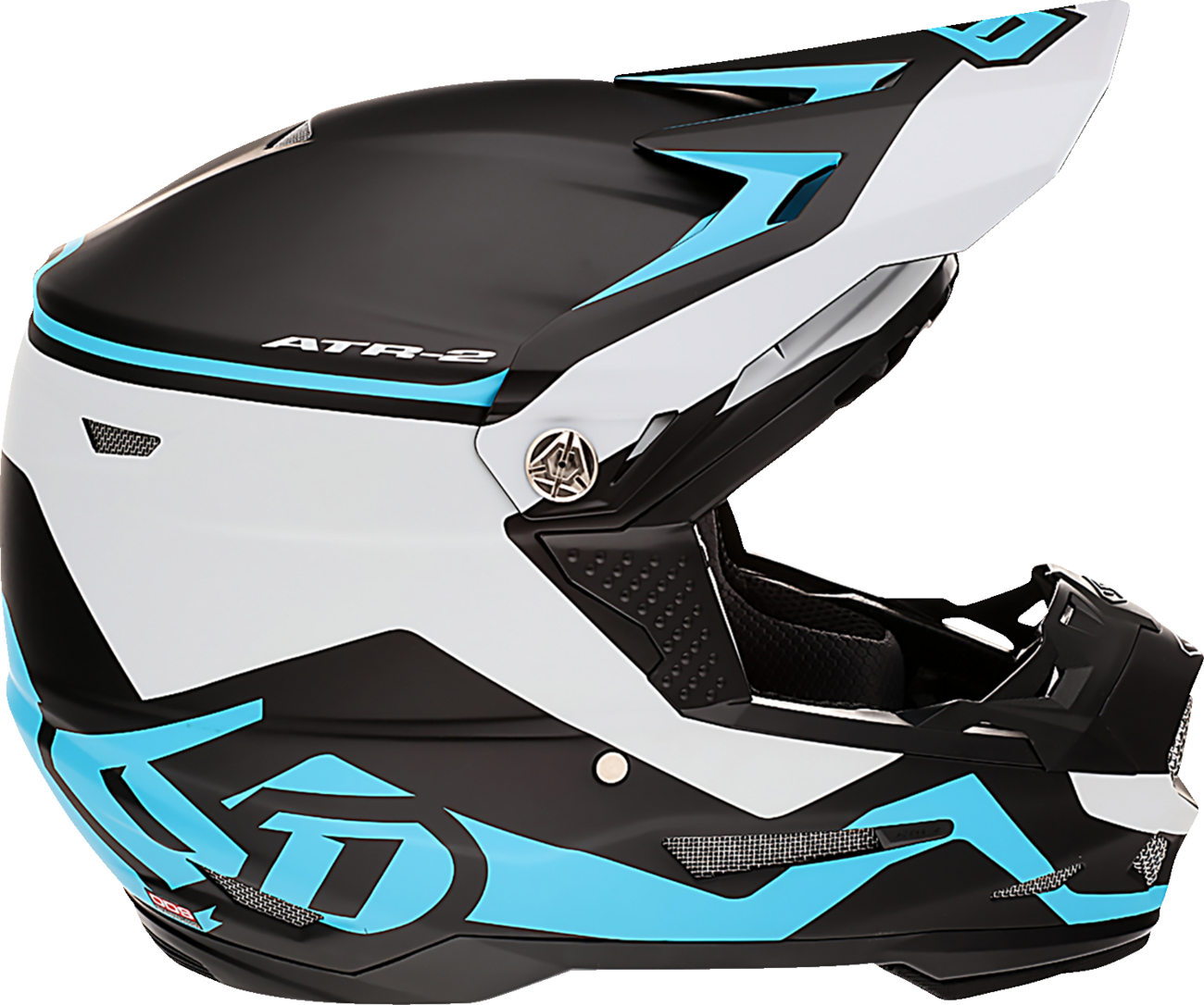 6D ATR-2 Helmet Drive Cyan image 3