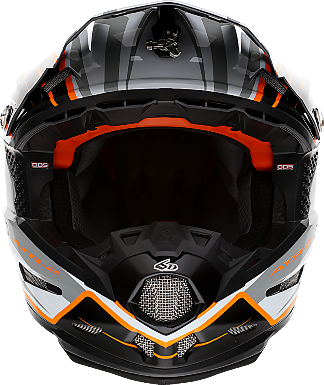 6D ATR-2 Helmet - Phase - White/Orange image 3