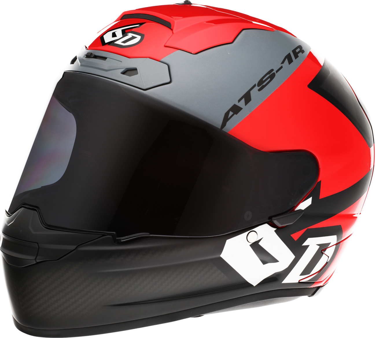 6D ATS-1R Helmet - Wyman - Red/Gray image 3