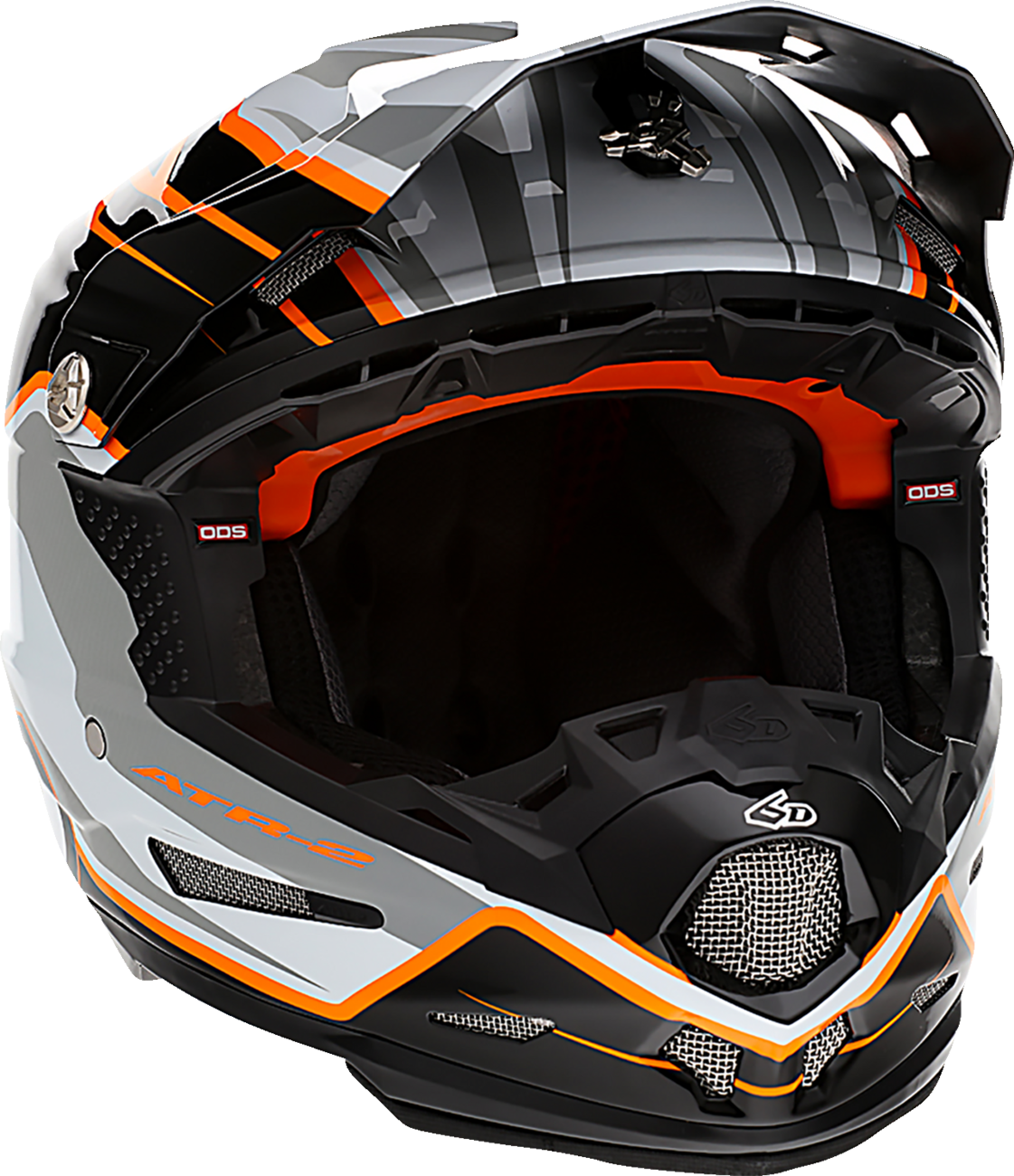 6D ATR-2 Helmet - Phase - White/Orange image 0