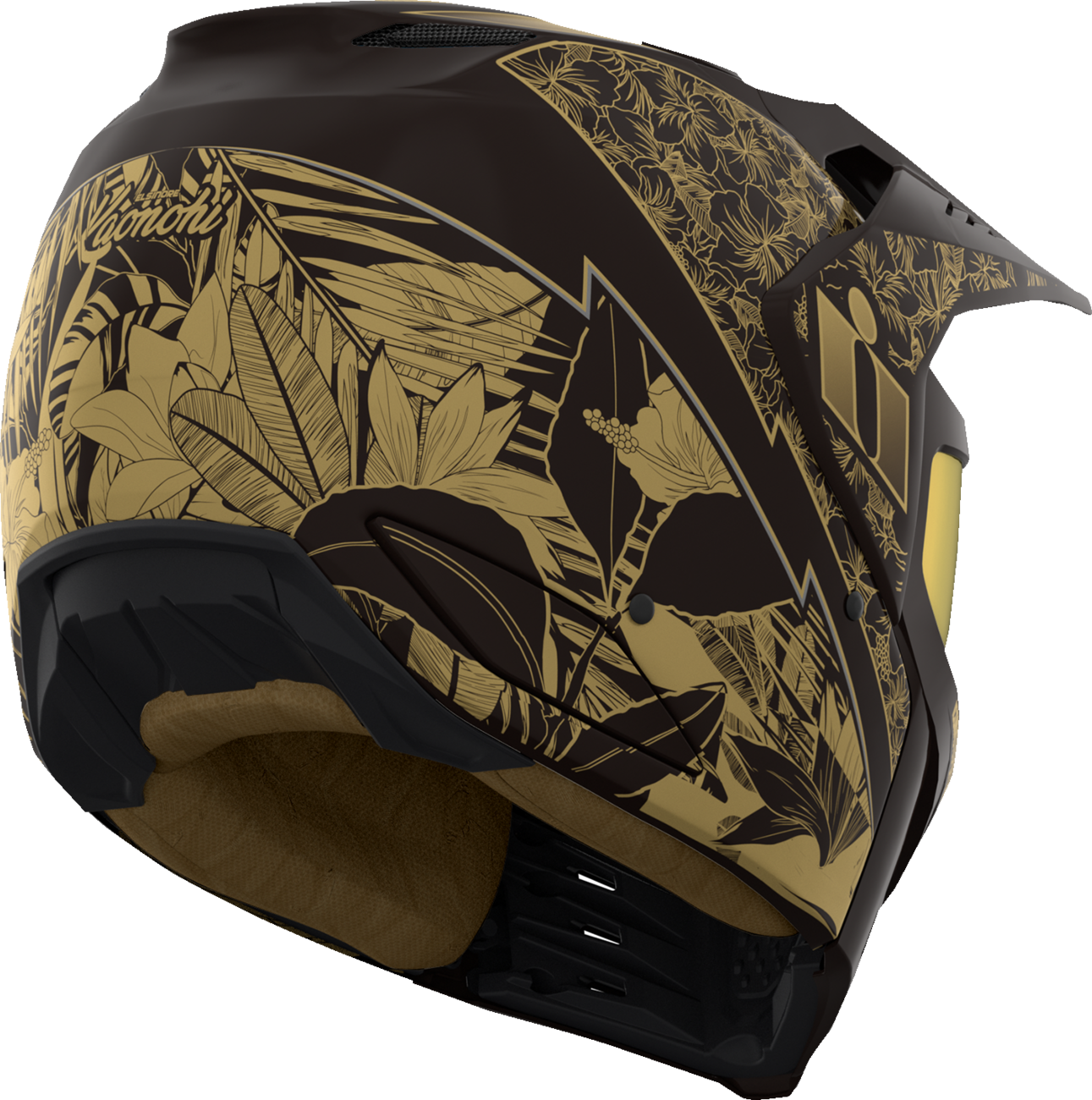 ICON Elsinore™ Kaonohi Black/Gold Helmet image 3
