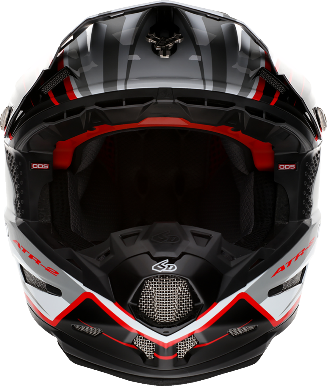 6D ATR-2 Helmet - Phase - White/Red image 4