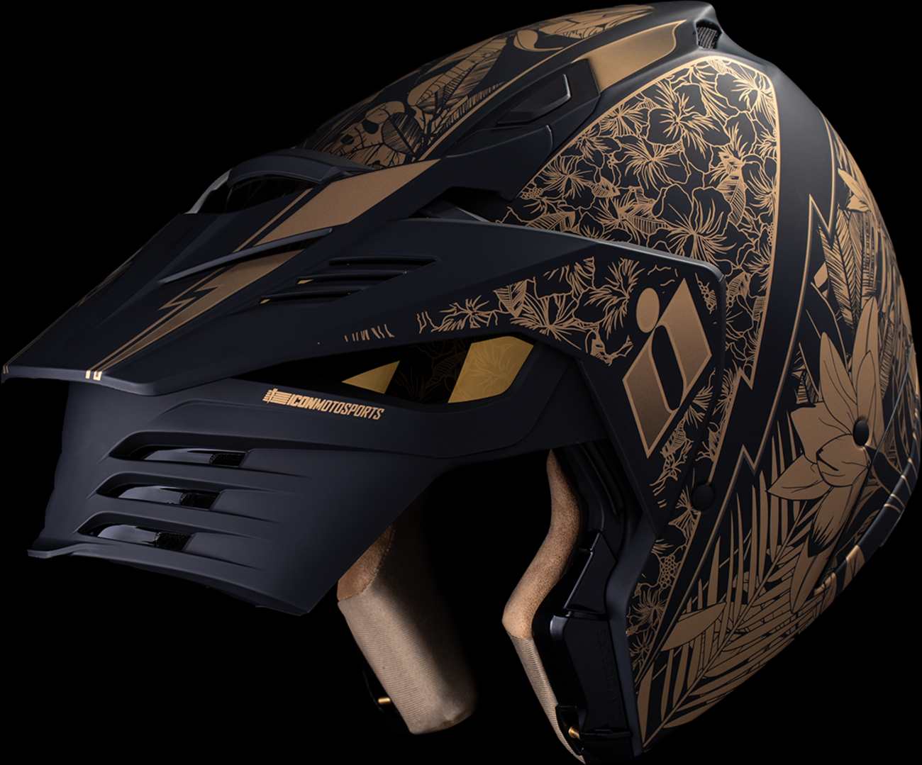 ICON Elsinore™ Kaonohi Black/Gold Helmet image 11