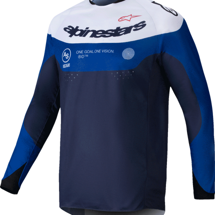 Alpinestars Pro-Dura Long-Sleeve Jersey - Navy/Bright Blue/White