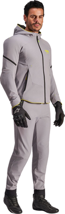 Alpinestars Aeroshell Waterproof Jacket - Mid Gray/Yellow Fluo