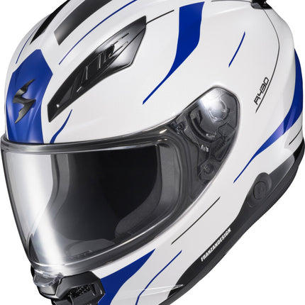 Scorpion EXO-R430 Helmet - Cutlass White/Blue