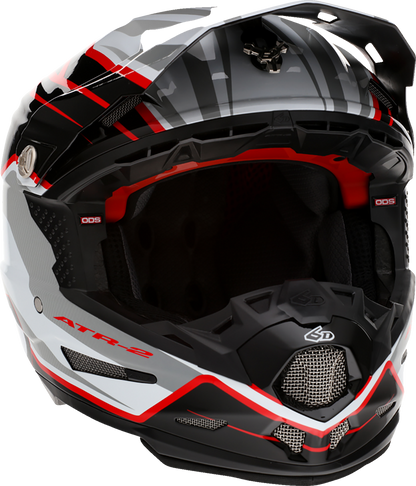 6D ATR-2 Helmet - Phase - White/Red image 0