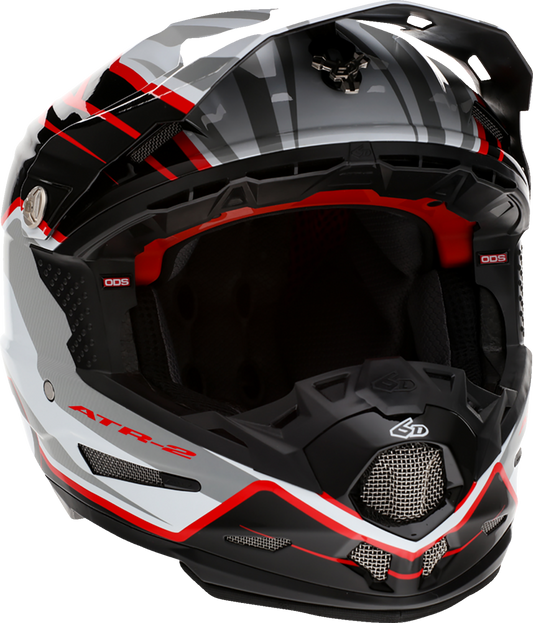 6D ATR-2 Helmet - Phase - White/Red image 0
