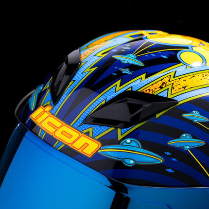 ICON Airflite Helmet - Bugoid Blitz - Blue image 6