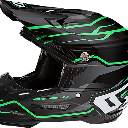 6D ATR-2 Helmet - Phase - Black/Green image 1