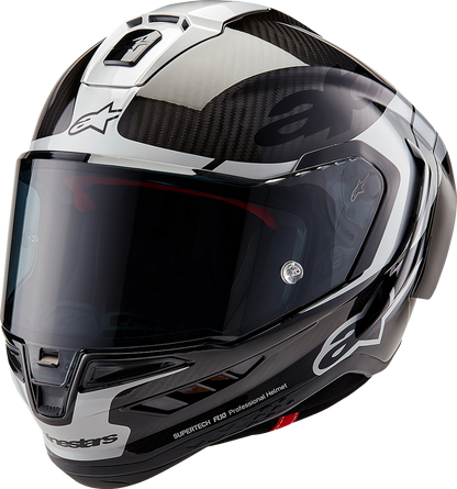 AlpineStars Supertech R10 Helmet - Element - Carbon/Silver/Black image 0
