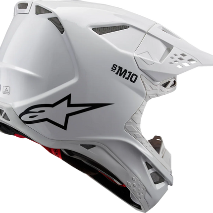 AlpineStars Supertech M10 Helmet - Solid - MIPS® - Gloss White image 1