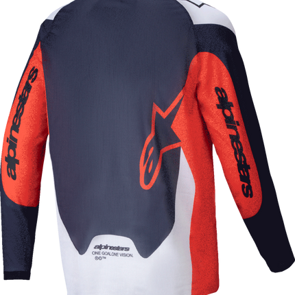Alpinestars Pro-Dura Long-Sleeve Jersey - Navy/Hot Orange/White