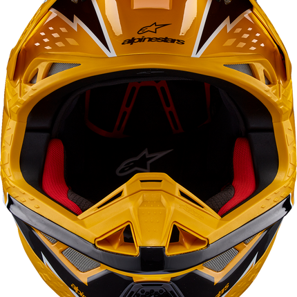 Alpinestars Supertech M10 Helmet - Ampress - MIPS® - Gloss Black/Yellow