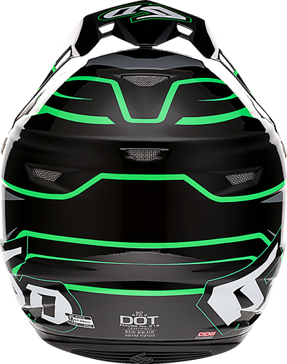 6D ATR-2 Helmet - Phase - Black/Green image 3