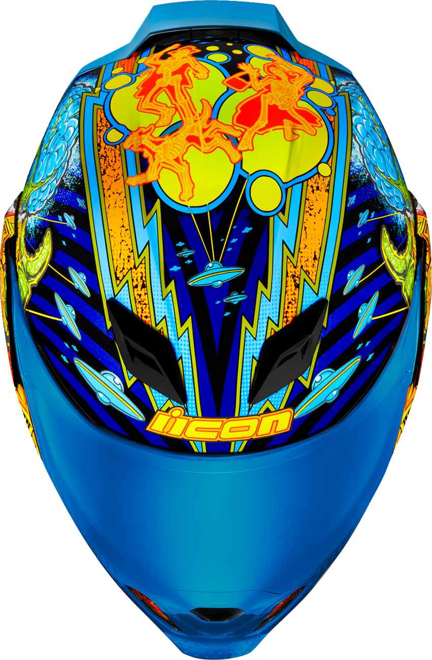 ICON Airflite Helmet - Bugoid Blitz - Blue image 1