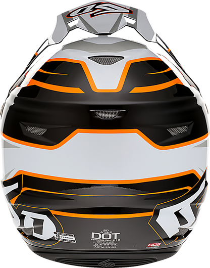 6D ATR-2 Helmet - Phase - White/Orange image 4