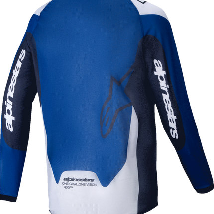 Alpinestars Pro-Dura Long-Sleeve Jersey - Navy/Bright Blue/White