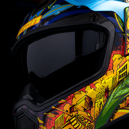 ICON Airflite Helmet - Bugoid Blitz - Blue image 4