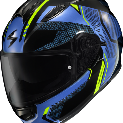 Scorpion EXO Ryzer Helmet - Switch Blue/Hi-Vis
