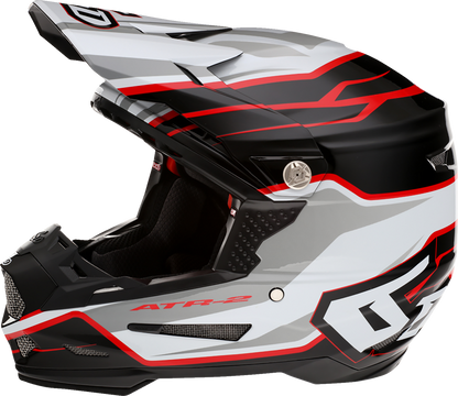 6D ATR-2 Helmet - Phase - White/Red image 3