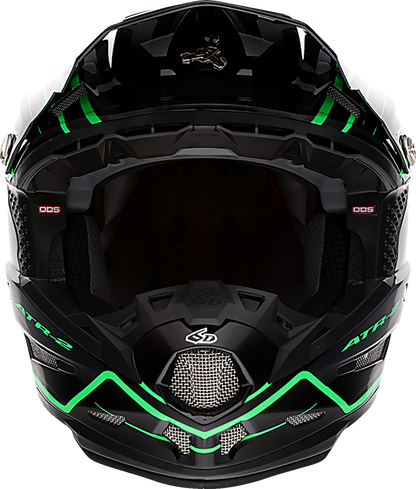 6D ATR-2 Helmet - Phase - Black/Green image 4