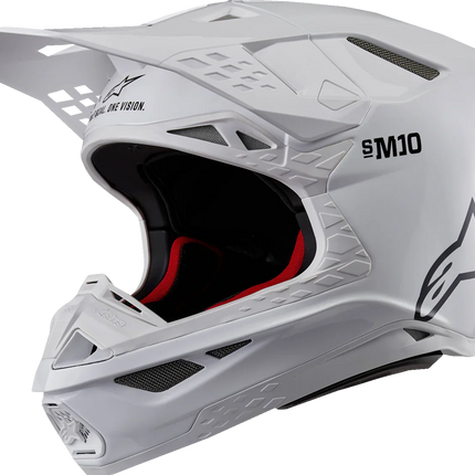 AlpineStars Supertech M10 Helmet - Solid - MIPS® - Gloss White image 0