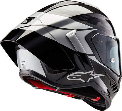 AlpineStars Supertech R10 Helmet - Element - Carbon/Silver/Black image 3