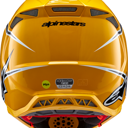 Alpinestars Supertech M10 Helmet - Ampress - MIPS® - Gloss Black/Yellow
