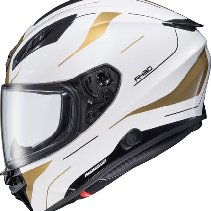 Scorpion EXO-R430 Helmet - Cutlass White/Gold
