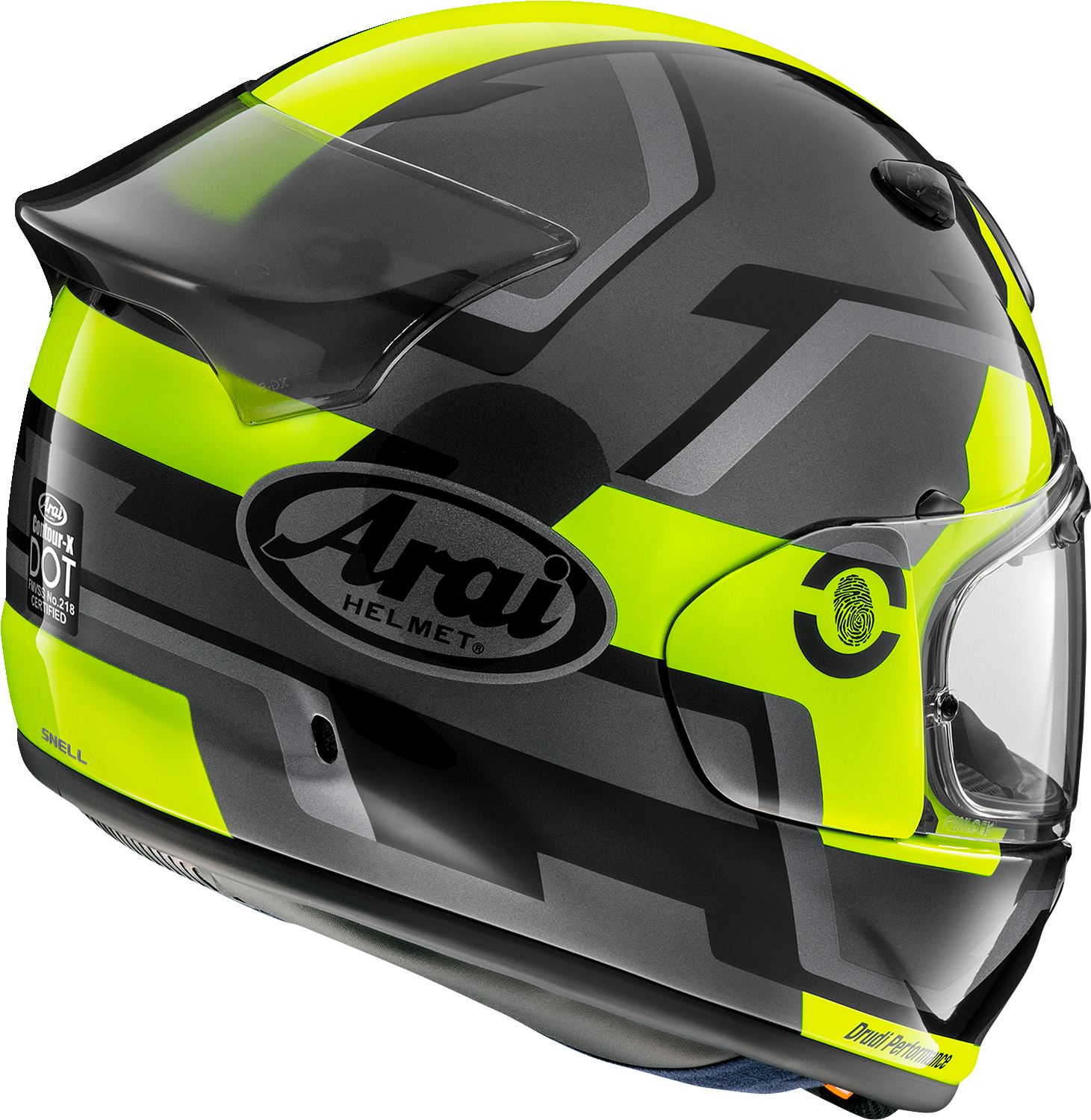 ARAI Contour-X Helmet - Face - Fluorescent Yellow image 1