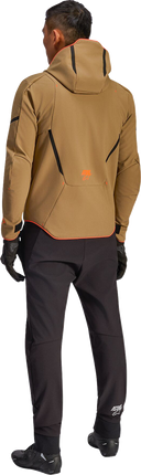 Alpinestars Aeroshell Waterproof Jacket - Dark Khaki/Black/Orange Fluo