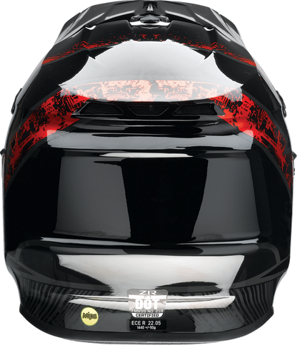 Z1R F.I. Helmet - Fractal - MIPS® - Red image 5