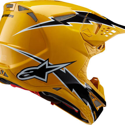 Alpinestars Supertech M10 Helmet - Ampress - MIPS® - Gloss Black/Yellow