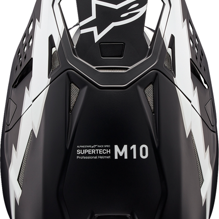 Alpinestars Supertech M10 Helmet - Ampress - MIPS® - Matte Black/White