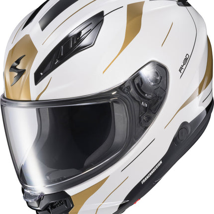 Scorpion EXO-R430 Helmet - Cutlass White/Gold